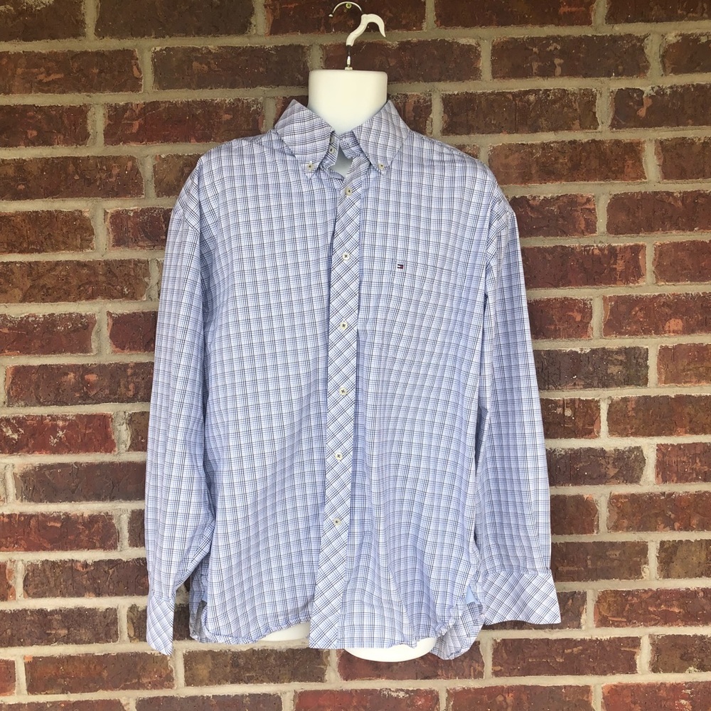 Men’s Tommy Hilfiger Striped Button Down Top XL